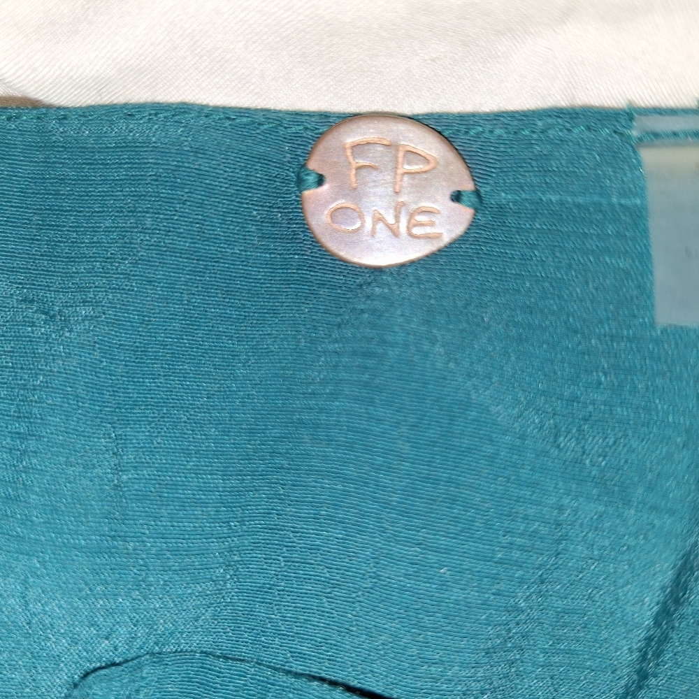 Free People One Palermo Set Wide Leg Tie Waist Pants Bow Front Croppe